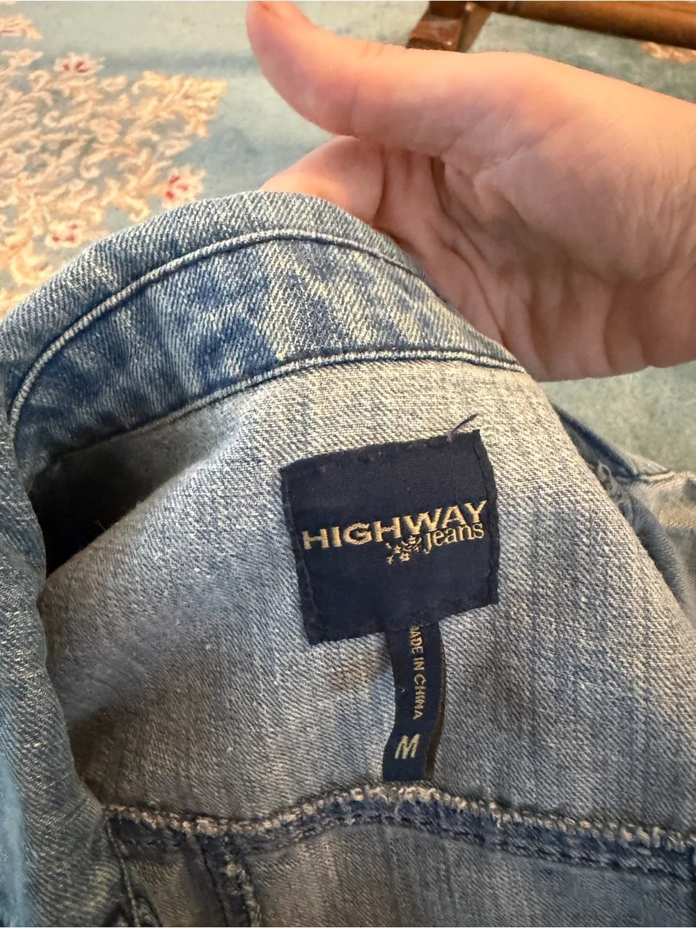 Highway Jeans Light Blue Denim Jacket - Casual size M - Picture 2 of 2